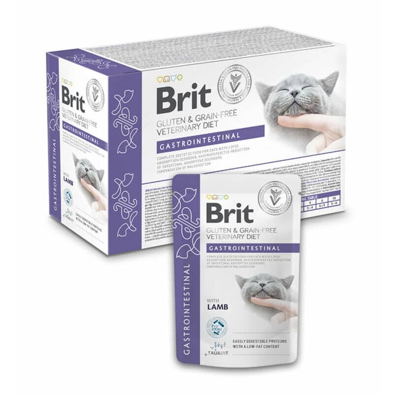 Brit Veterinary Diet Gastrointestinal veterinārie konservi kaķiem gremošanai 85 g